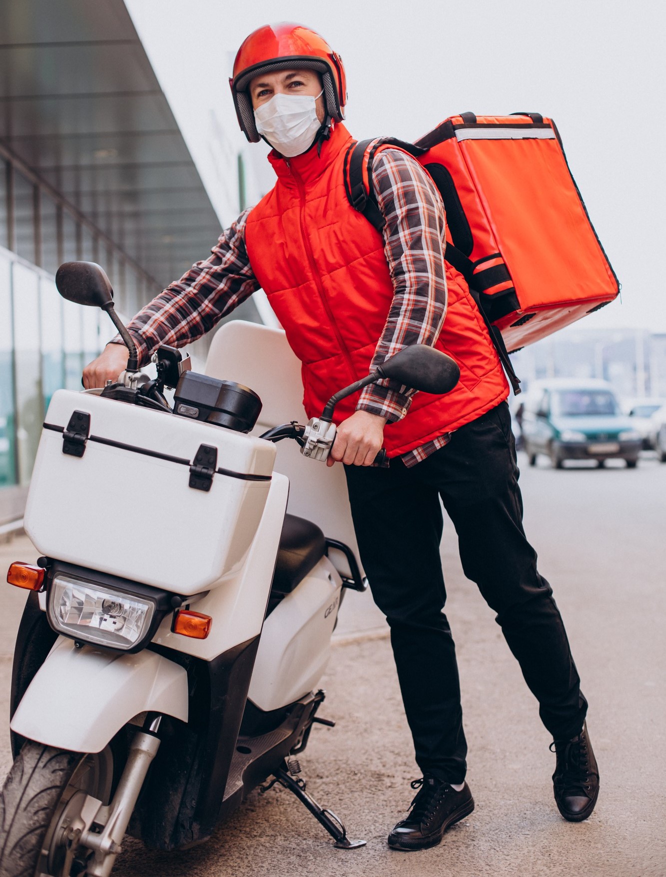 a happy biker working for a sellorra investor